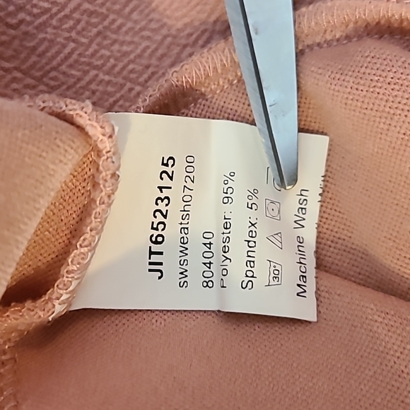 Shein sweatshirt Size med US sz 6 peach woth yellow sun-flower - Picture 6 of 6